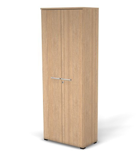 Шкаф RS154 закрытый с замком з/с лдсп 79x44x211 см Швейцарский вяз, Серия Смарт | Smart