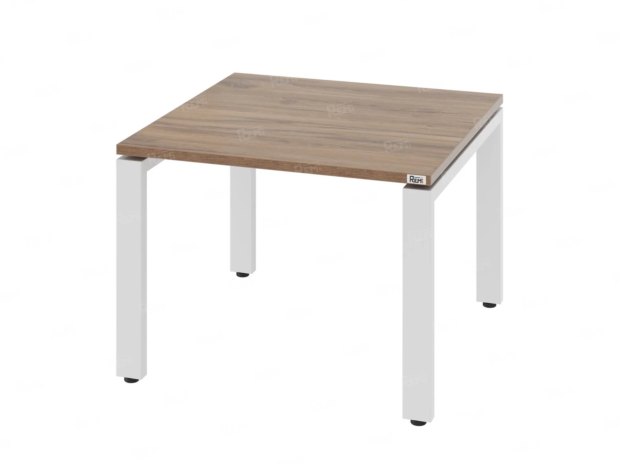 Журнальный стол с полкой 600x800x550 RM183-6x8 Дуб Юстус/Белый