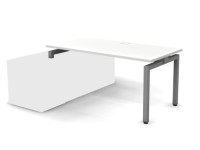 Стол для RE033 опорной тумбы 158x80x75 см Белый/Белый, Серия Еврова | Europe