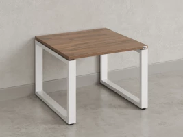 Журнальный стол с полкой 900x600x550 RM182-9x6 Дуб Юстус/Белый