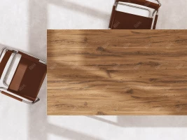 Журнальный стол с полкой 900x600x550 RM182-9x6 Дуб Юстус/Белый