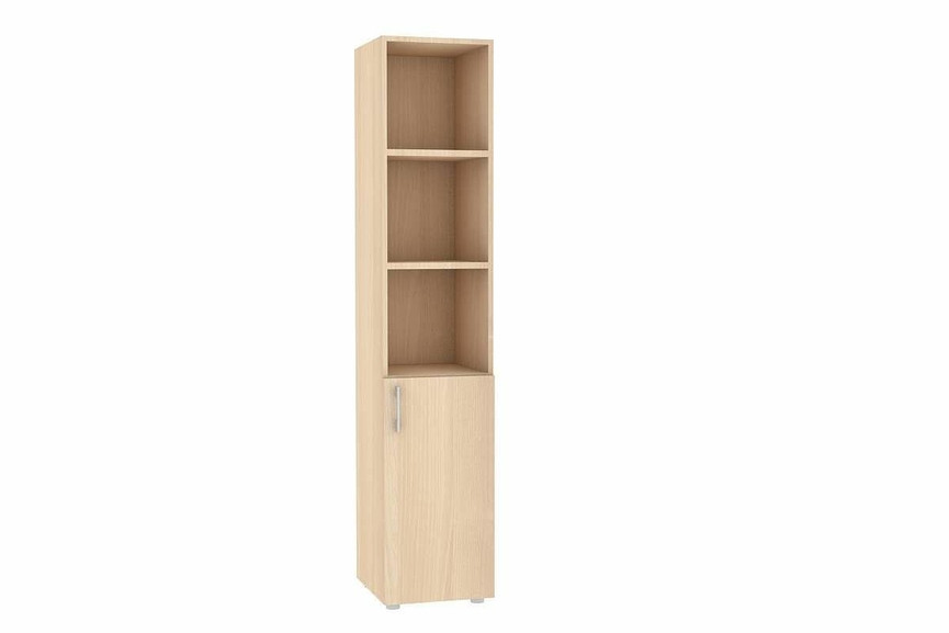Шкаф узкий, RE087 З/С ЛДСП 39,9x42x197 см Акация светлый/Акация светлый, Серия Еврова | Europe
