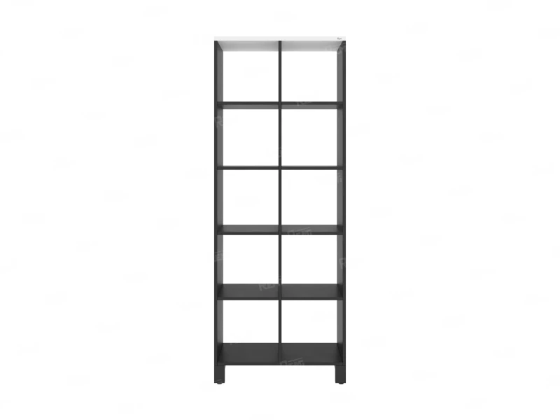Стеллаж, 10 ячеек 750х370х1980 RM142-75x37 Белый/Черный