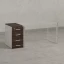 Тумба приставная, 4 ящика 400x700x750 RM121-40x70 Дуб Апрельский шоколад/Белый