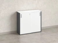 Шкаф-купе низкий, 3 полки, на регулируемых опорах 1200x420x1100 RM129-120x42 Белый/Серый