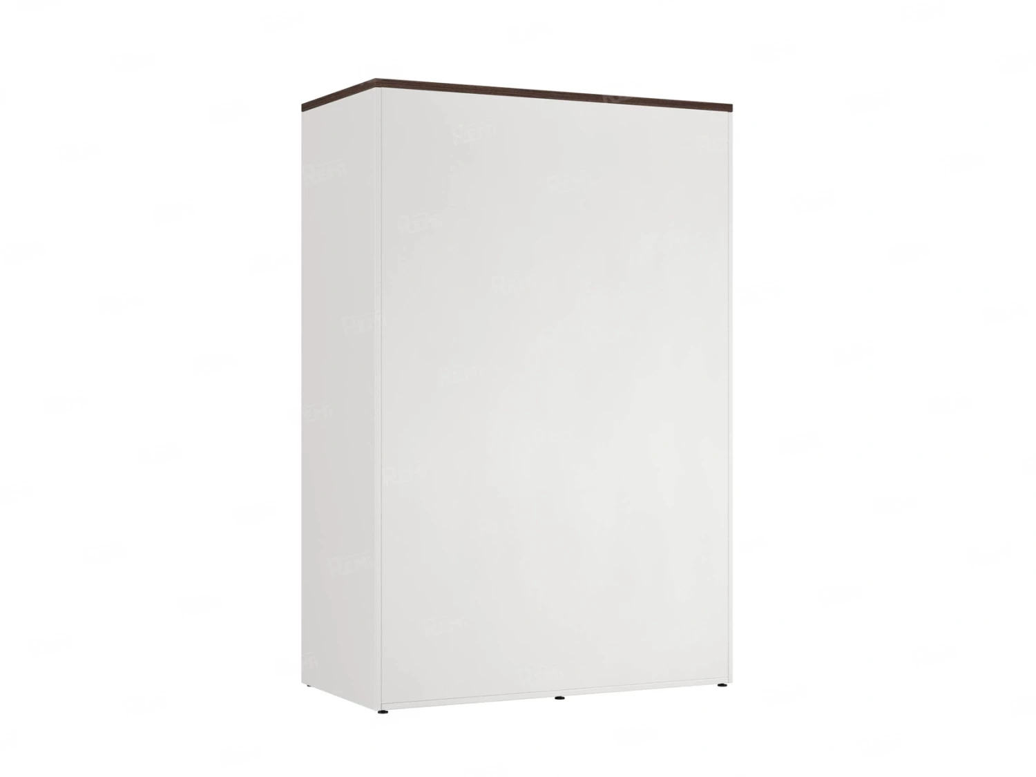 Шкаф-купе, регулируемые опоры, штанга, 1 полка 1200x600x1800 RM164-90x60 Дуб Апрельский шоколад/Белый