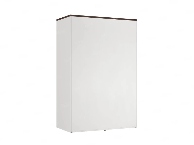 Шкаф-купе, регулируемые опоры, штанга, 1 полка 1200x600x1800 RM164-90x60 Дуб Апрельский шоколад/Белый