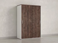 Шкаф-купе, регулируемые опоры, штанга, 1 полка 1200x600x1800 RM164-90x60 Дуб Апрельский шоколад/Белый