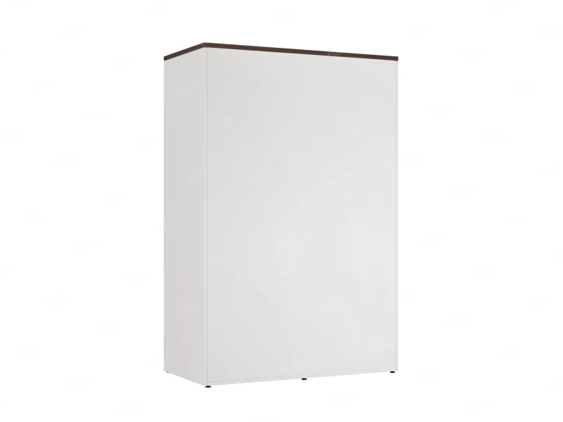 Шкаф-купе, регулируемые опоры, штанга, 1 полка 1200x600x1800 RM164-90x60 Дуб Апрельский шоколад/Белый