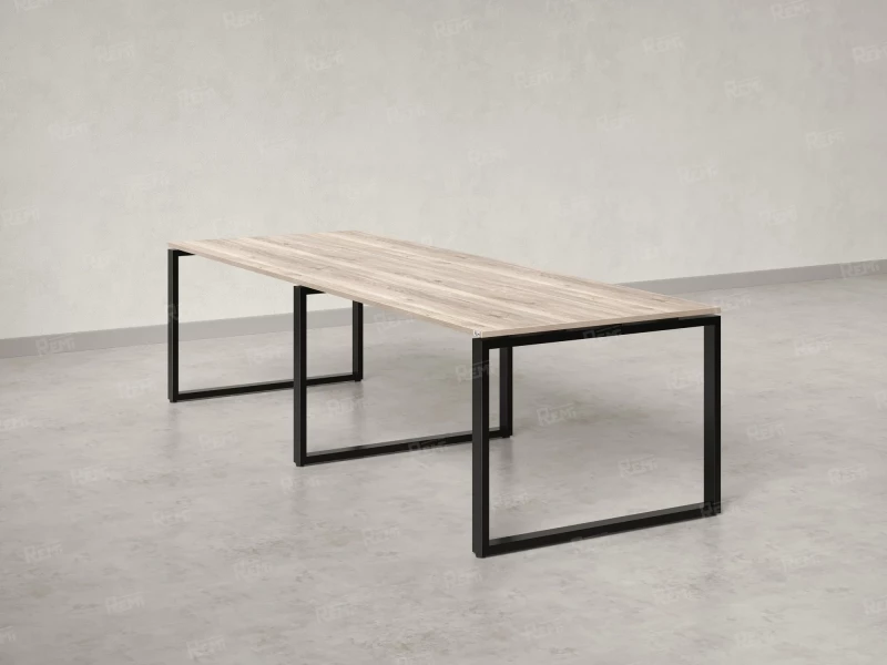 Cтол для переговоров, на О-обазном каркасе 2000x1200x750 RM081-200x120 Дуб Маувелла/Черный