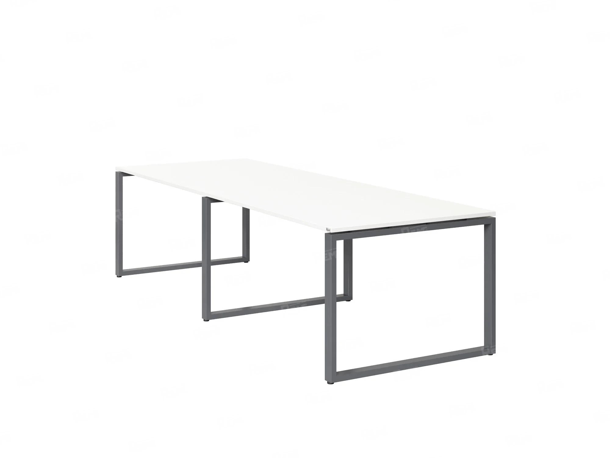 Cтол для переговоров, на О-обазном каркасе 2200x1200x750 RM081-220x120 Белый/Серый