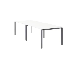 Cтол для переговоров, на П-образном каркасе 2500x1600x750 RM080-250x160 Белый/Серый