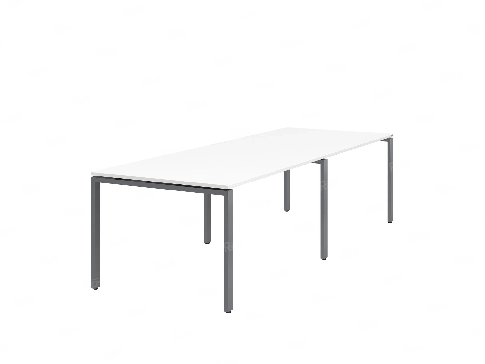 Cтол для переговоров, на П-образном каркасе 2500x1600x750 RM080-250x160 Белый/Серый
