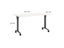 Стол складной, мобильный 1400x700x750 RM011-14x7 Белый/Серый