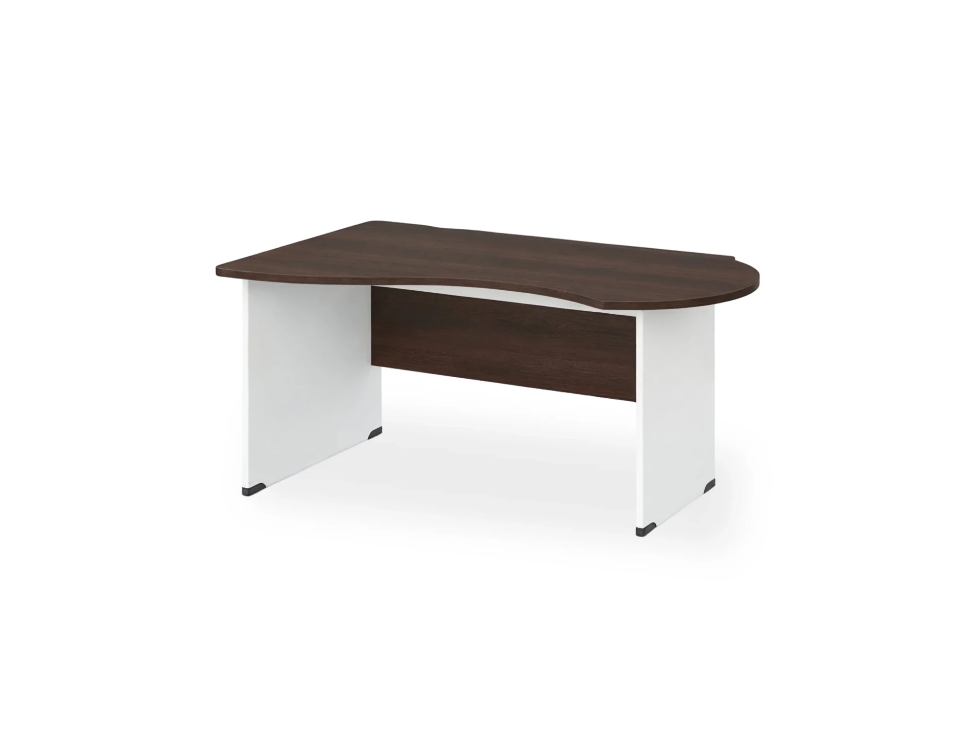 BRL RB004-160х100L Стол асимметричный левый 1600х1000х740 Венге/Белый