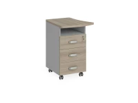 BRL RB085-53х60L Тумба приставная левая 530х600х740 Шорвуд/Серый вулканический