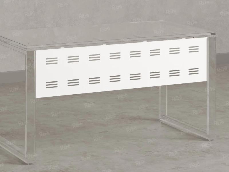 Нижний подвесной экран из металла 2000x5x300 RM203-200x30 Белый