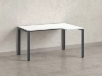 Стол угловой, П-опора, правый 1600x900/1200x750, RM052-16x9-12 Белый/Серый