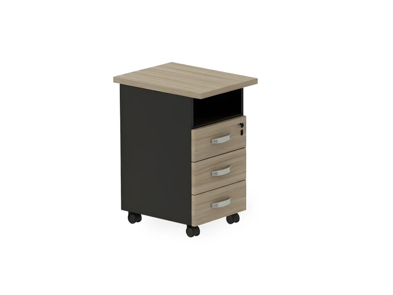 BRL RB091-45х58L Тумба приставная левая 450х580х740 Шорвуд/Черный