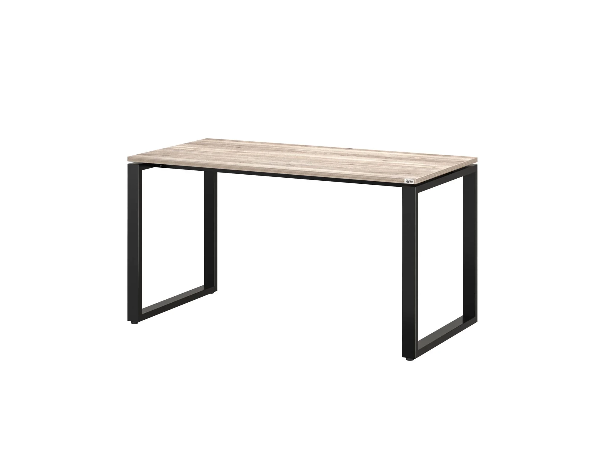 Стол прямой на O-образных опорах 1800x700x750 RM002-18x7 Дуб Маувелла/Черный