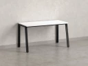 Стол прямой на Л-образных опорах 1200x800x750 RM004-12x8 Белый/Черный
