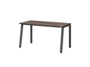Стол прямой на Л-образных опорах 800x600x750 RM004-8x6 Дуб Апрельский шоколад/Серый