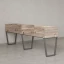 Бенч-система в 1 ряд, 2 рабочих места 5 ЛДСП экранов 2400x600x750 RM174-2-24x6 Дуб Маувелла/Серый