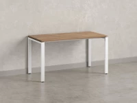 Стол прямой на П-образных опорах 1600x600x750 RM001-16x6 Дуб Юстус/Белый