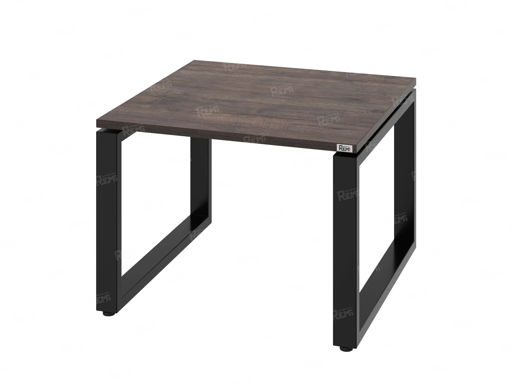 Журнальный стол с полкой 1200x700x550 RM182-12x7 Дуб Апрельский шоколад/Черный