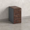 Тумба приставная, 4 ящика 400x700x750 RM121-40x70 Дуб Апрельский шоколад/Серый