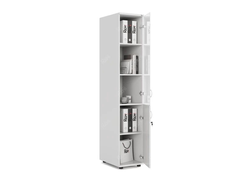 Шкаф комбинированный RLG032 350х550х1830 Белый, Серия ЛАЙТ | LIGHT