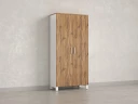 Шкаф распашной, 5 уровней 900x420x1900 RM152-90x41 Дуб Юстус/Белый