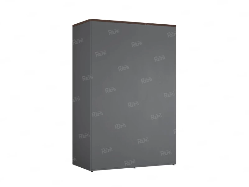 Шкаф-купе, регулируемые опоры, штанга, 1 полка 1200x600x1800 RM164-90x60 Дуб Апрельский шоколад/Серый