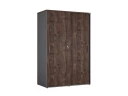 Шкаф-купе, регулируемые опоры, штанга, 1 полка 1200x600x1800 RM164-90x60 Дуб Апрельский шоколад/Серый