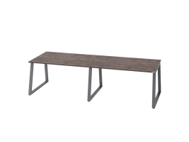 Cтол для переговоров, на A-обазном каркасе 2200x1450x750 RM083-220x145 Дуб Апрельский шоколад/Серый