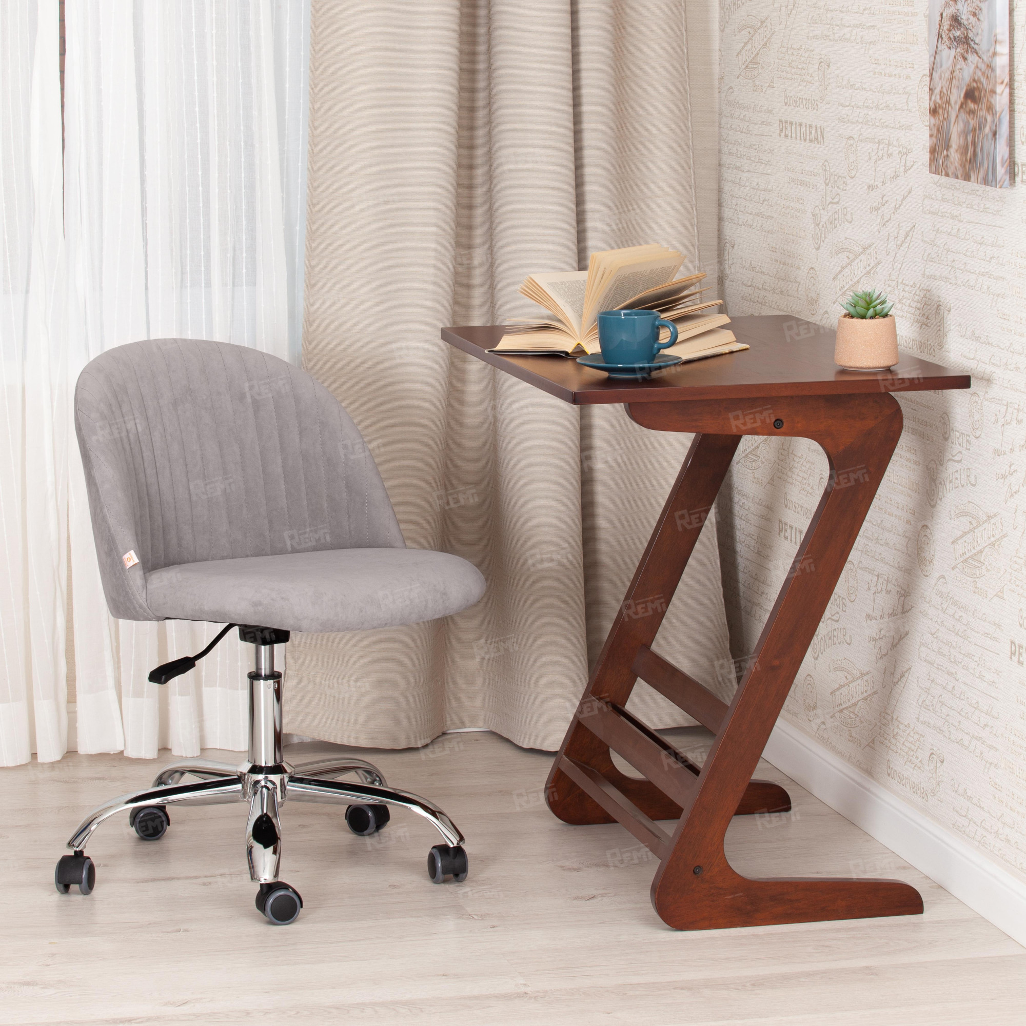 Кресло MELODY Серый/Серый, Флок (арт. 15050)