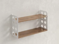 Полка настенная 900x200x500 RM192-90x20 Дуб Юстус/Белый