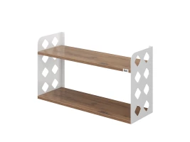 Полка настенная 900x200x500 RM192-90x20 Дуб Юстус/Белый
