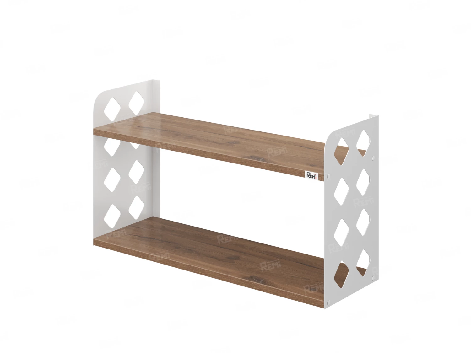 Полка настенная 900x200x500 RM192-90x20 Дуб Юстус/Белый
