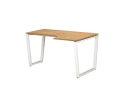 Стол угловой, U-опора, правый 1400x700/900x750, RM050-14x7-9 Дуб Юстус/Белый
