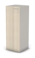 Шкаф узкий RAC051 закрытый левый с замком 45,1x44,8x119,8см Сосна Аланд/Серый камень, Серия Аккорд / Accord