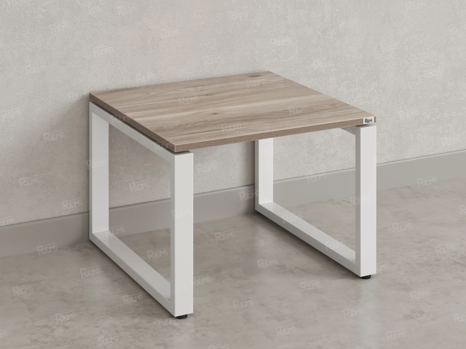 Журнальный стол с полкой 1200x700x550 RM182-12x7 Дуб Маувелла/Белый