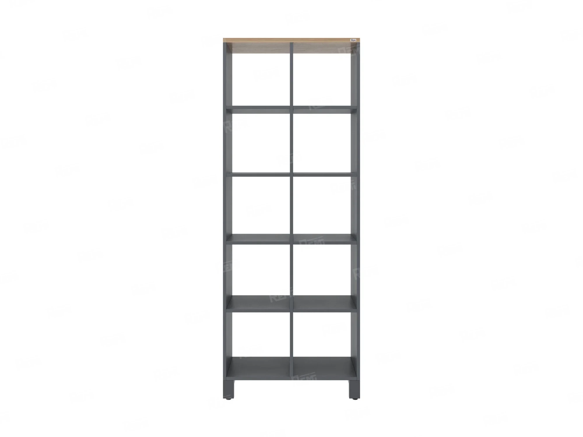 Стеллаж, 10 ячеек 750х370х1980 RM142-75x37 Вяз Швейцарский светлый/Серый