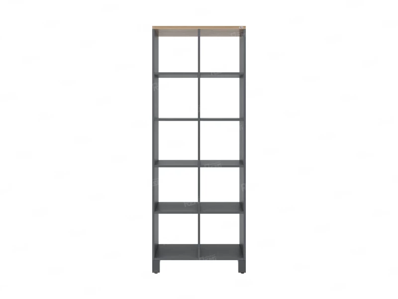 Стеллаж, 10 ячеек 750х370х1980 RM142-75x37 Вяз Швейцарский светлый/Серый