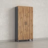 Шкаф распашной, 5 уровней 900x420x1900 RM152-90x41 Дуб Юстус/Серый