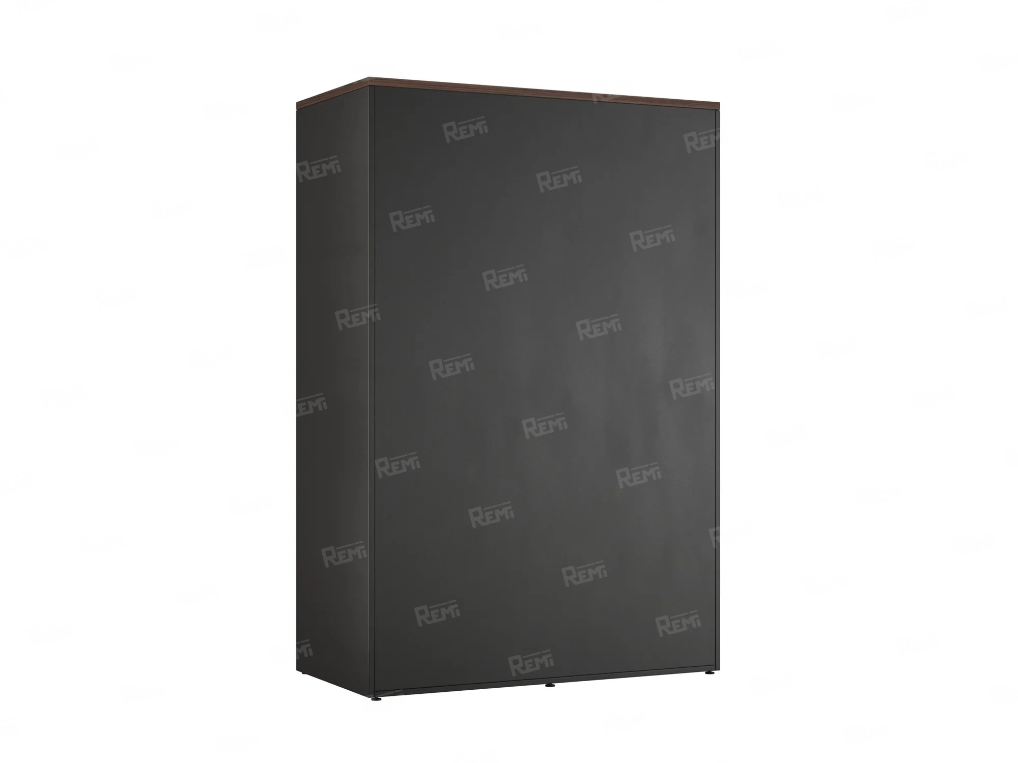 Шкаф-купе, регулируемые опоры, штанга, 1 полка 1200x600x1800 RM164-90x60 Дуб Апрельский шоколад/Черный