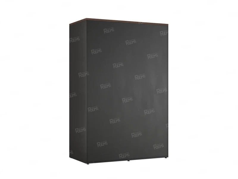 Шкаф-купе, регулируемые опоры, штанга, 1 полка 1200x600x1800 RM164-90x60 Дуб Апрельский шоколад/Черный