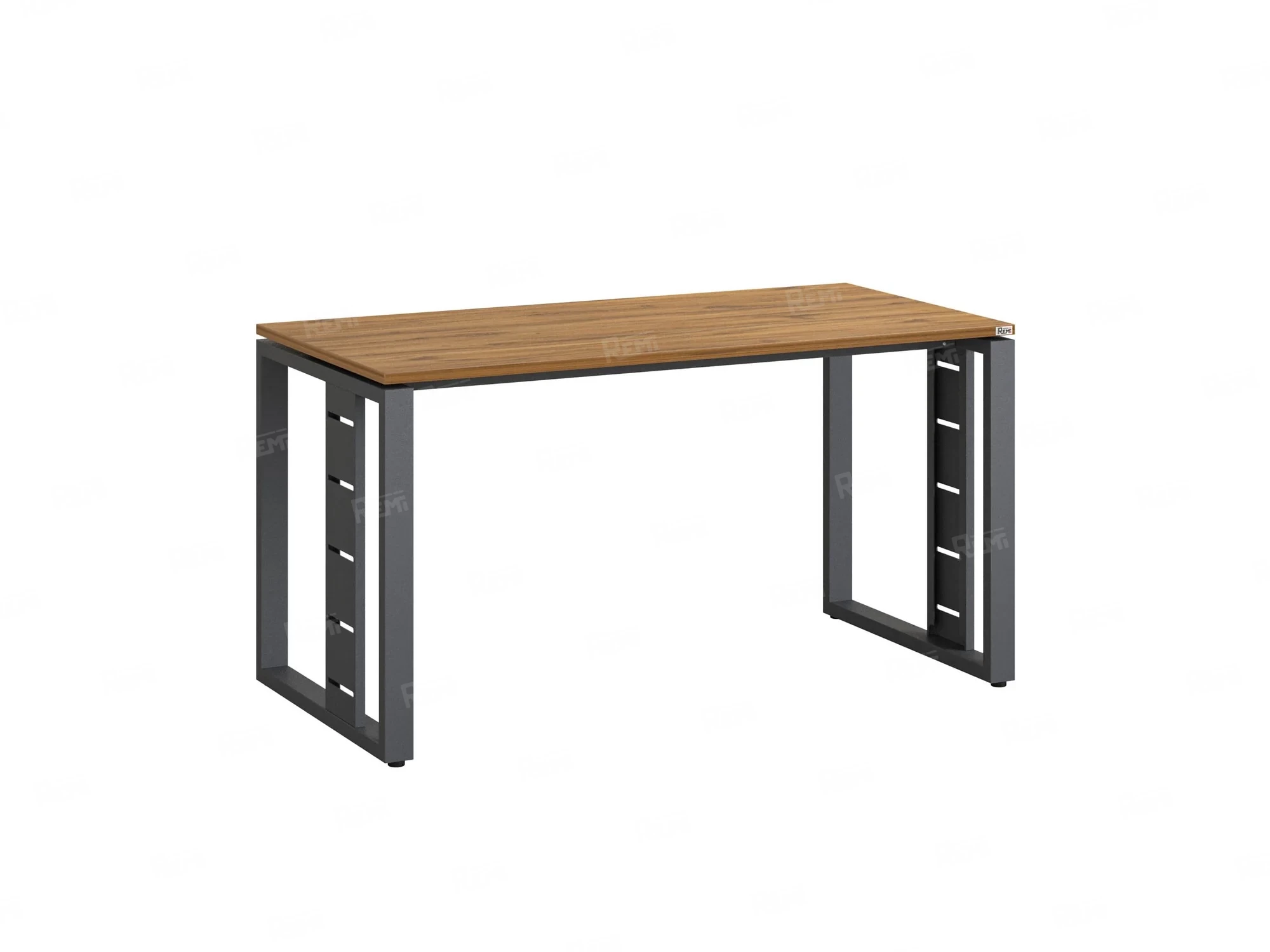 Стол прямой на О-образных опорах 1800x700x750 RM040-18x7 Юстус/Серый