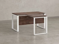 Стол с брифингом с парящей столешницей на О-образных опорах с экраном ЛДСП RM045-16x8 1600x2400x750 Дуб Апрельский шоколад/Белый