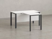 Стол с брифингом на П-образных опорах с экраном ЛДСП RM044-18x6 1800x2400x750 Белый/Серый